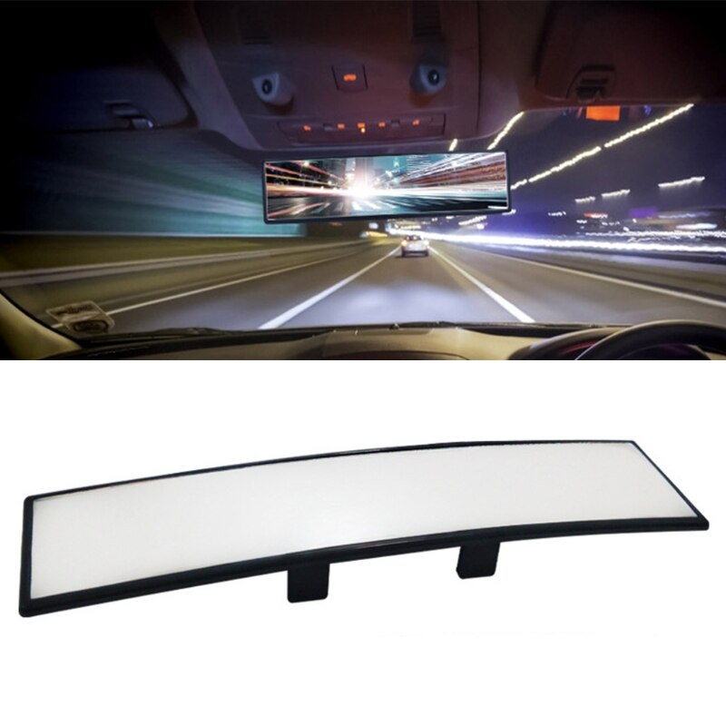 Car Universal Curve Convex Rearview Mirror Wide Angle Clear Surface Rear View Mirror Interior Clip On Mirror for Cars Trucks