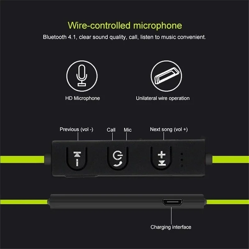 Draadloze Bluetooth-oortelefoon Draadloze hoofdtelefoon Muziek Sport Gaming Handsfree headset voor alle smartphones