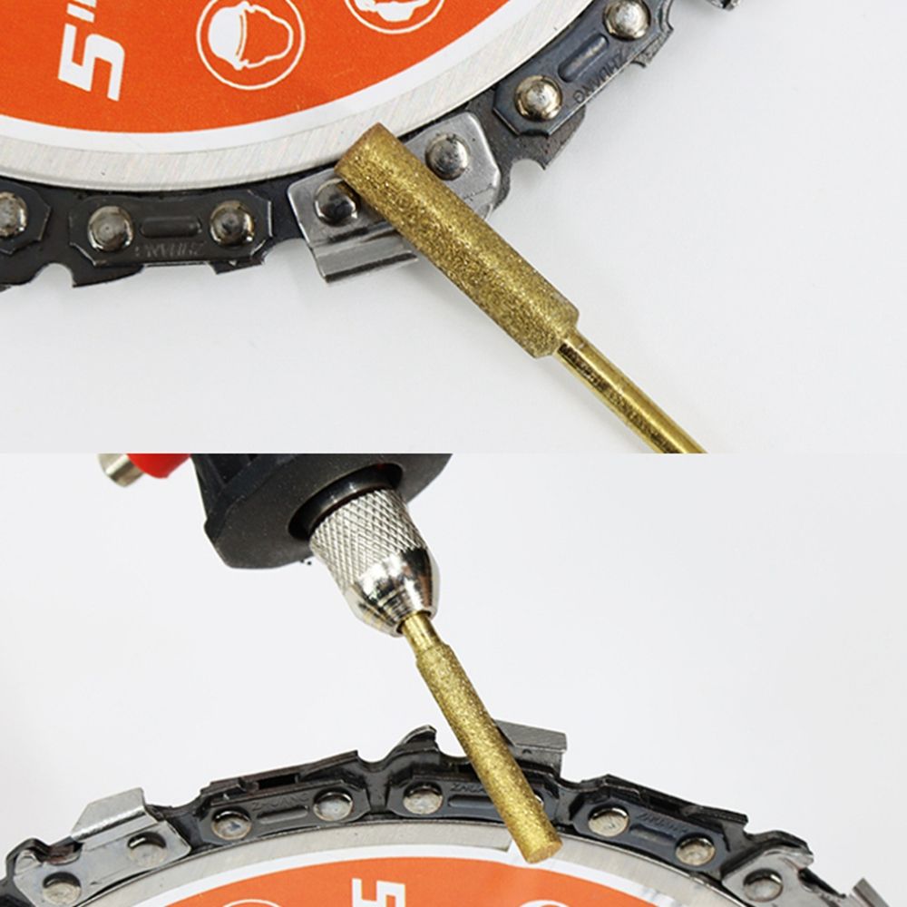 Elektrische 4/4.8/5.5mm Diamant Gecoate Kettingzaag Bestand Set Slijpen Kettingzaag Bits Sculptuur Hoofd Kettingzaag Slijper slijpen Gereedschap