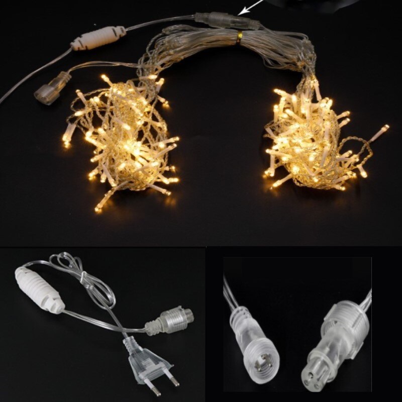 Christmas Decoration 8-24M LED Curtain Icicle String Lights Droops 0.6M Garland for Wedding year