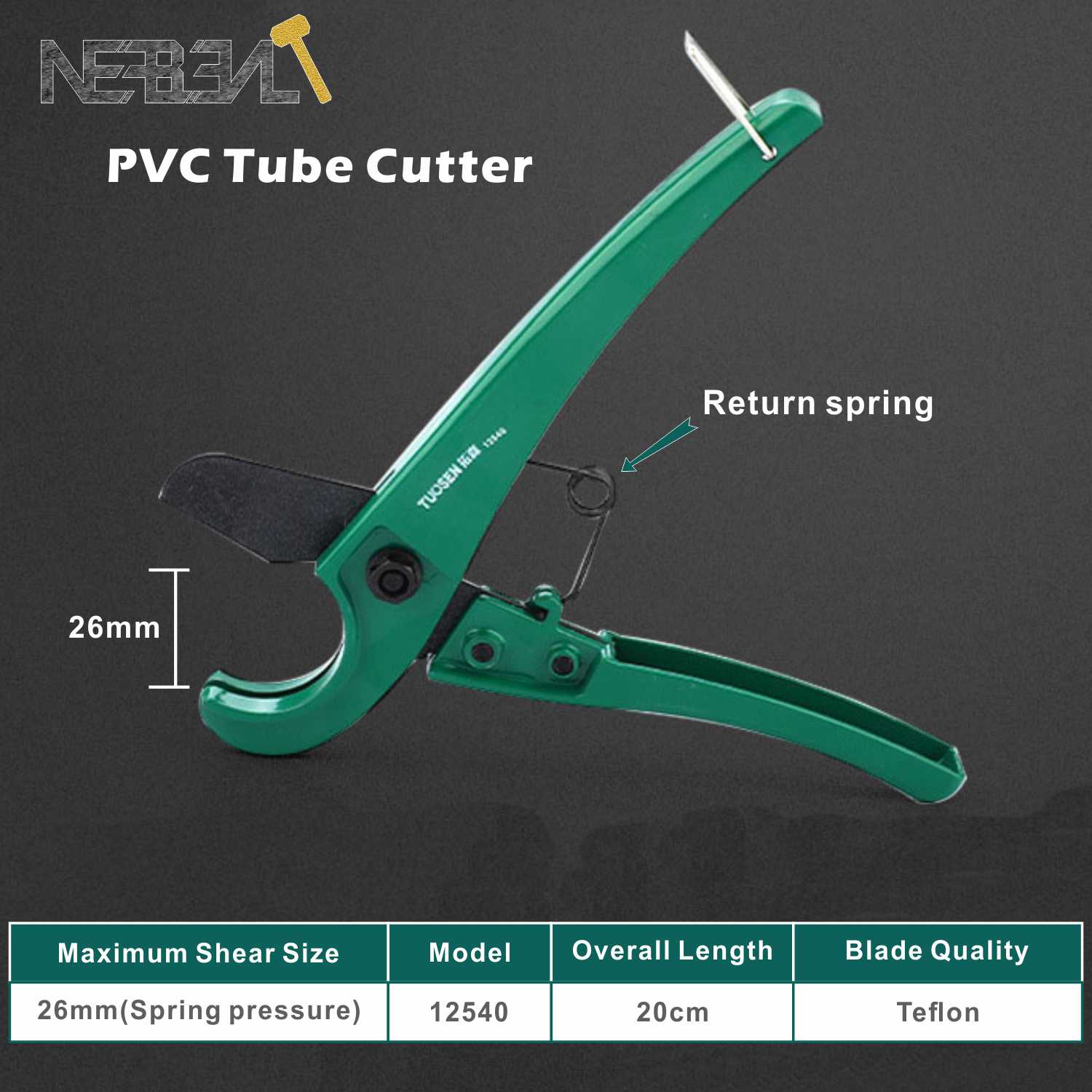 Tijeras de plástico SK5 para cortar tubos de plástico, herramientas manuales de fontanería, PVC/PE/VE/PPR, de aleación de aluminio, 42-75MM