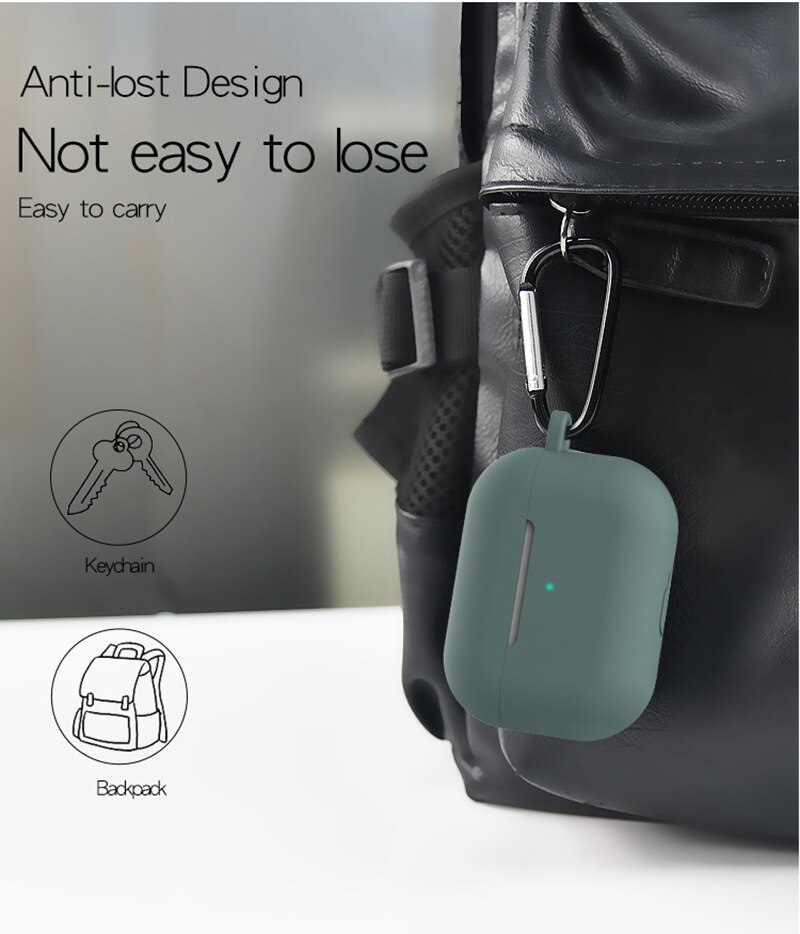 Funda de silicona suave líquida para Airpods Pro, funda inalámbrica con Bluetooth para airpod 3,