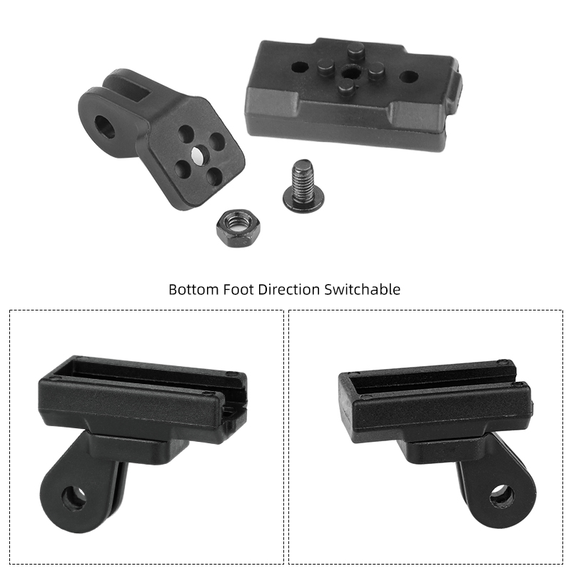 Adaptador para faro EOS530/520 para Rockbros /Blackbird L3, soporte de lámpara frontal, vástago de manillar, horquilla, soporte para casco, compatible con GoPro