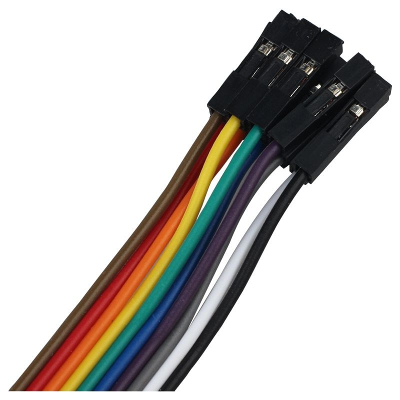 10 pin DuPont head test hook flat test hook clip test hook logic analyzer hook White