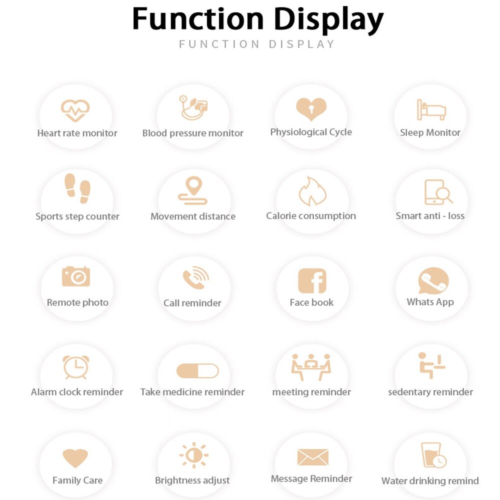 Smart Watch Women IP67 Waterproof Heart Rate Monitor Fitness Bracelet Smartwatch Women Smart Band B72 Wristband.