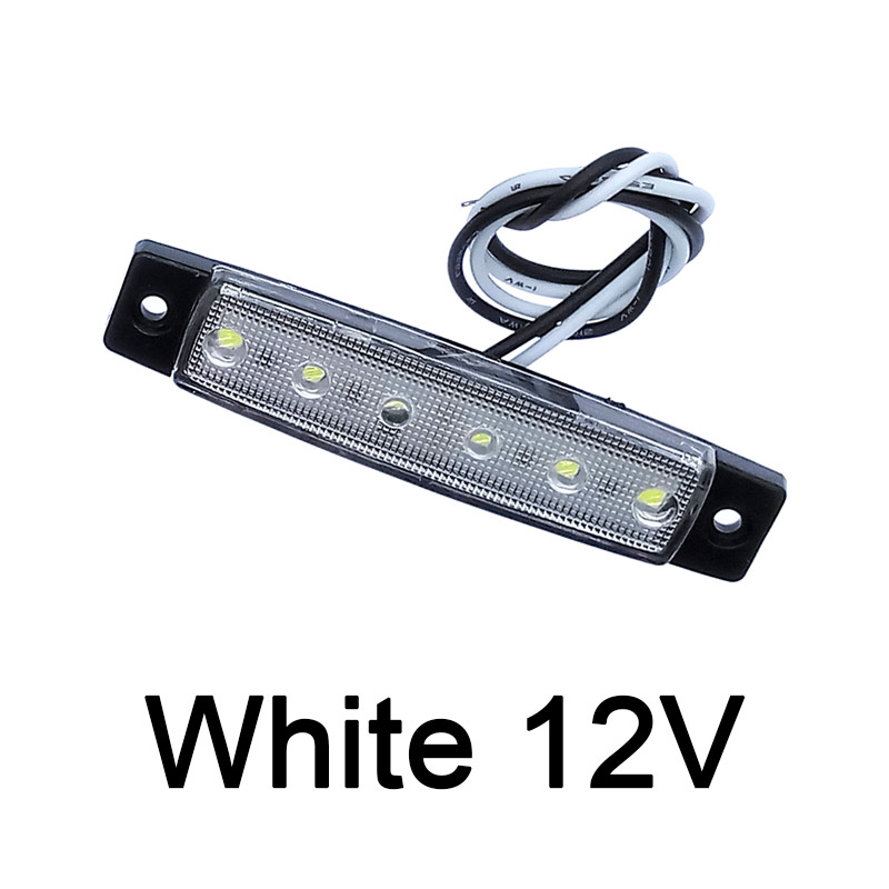 12V 24V LED Light For Cars Trucks Trailers Clearance Lamp lights For Trailer Boat Indicator light Trucks lights: WHITE 12V
