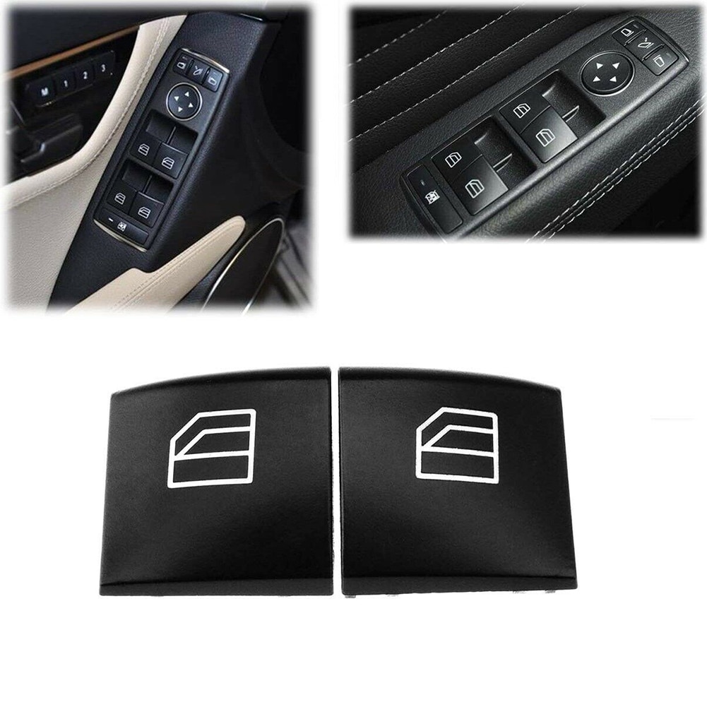 2PCS Black Car Accessories Coche PAIR WINDOW REGULATOR CONTROL SWITCH BUTTON for benz For MERCEDES W169 A W245 B W164 ML CLASS