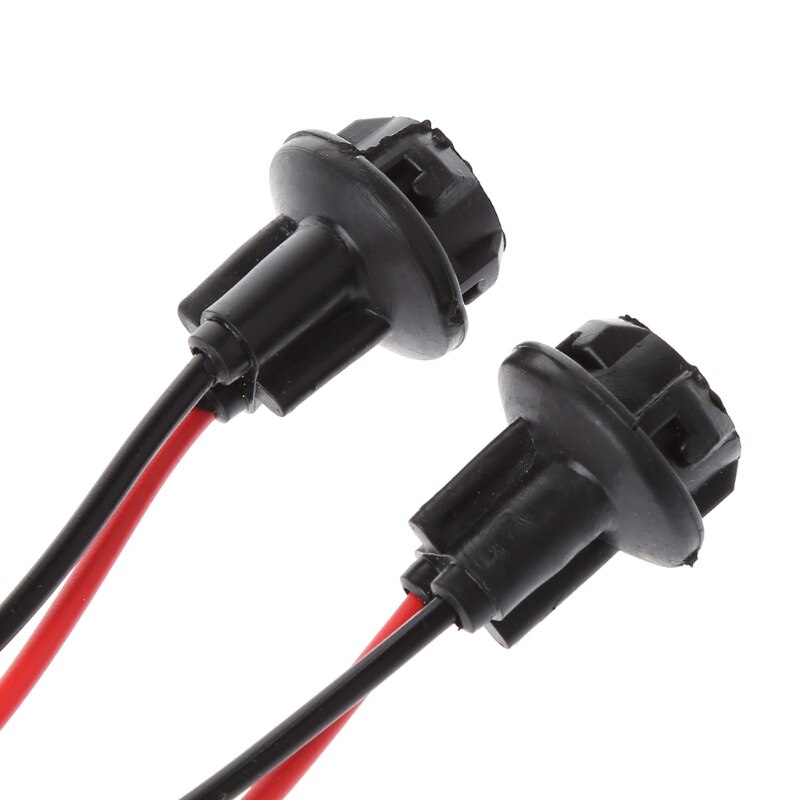 2PCS T10 Connector Car Lamp Cable Auto Bulb Wire Truck Light LED Bulbs Socket E7CA
