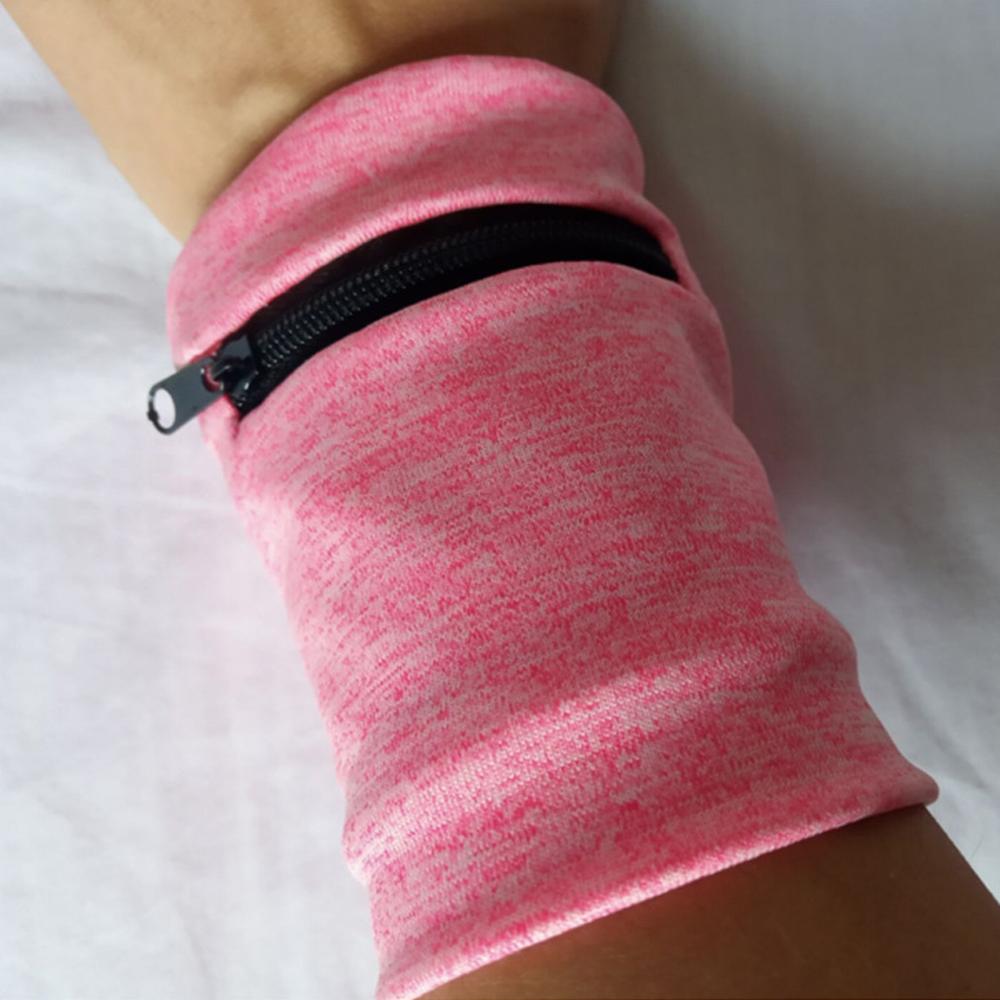 Håndled pung pose løbesport armbånd taske til  mp3 nøglekort opbevaringstaske etui badminton basketball armbånd svedbånd