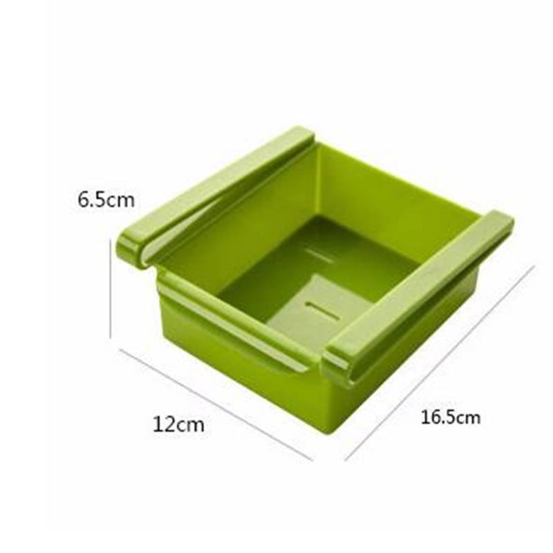Mini abs lysbilde kjøkken kjøleskap fryser plassbesparende organisasjon mat frukt oppbevaringsboks stativ bad hylle organizer holder