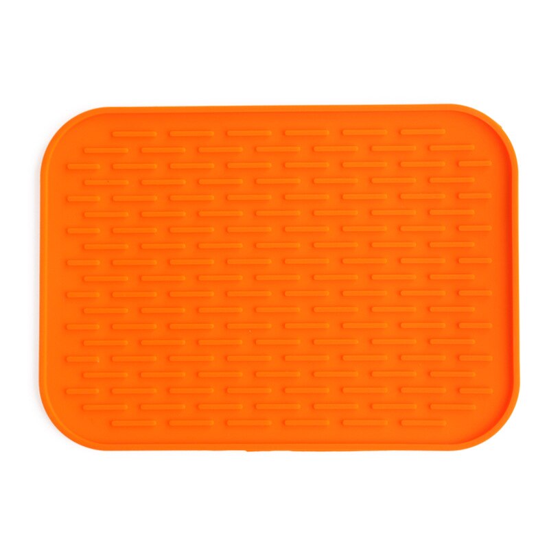 Tapete de silicone resistente ao calor, esteira retangular antiderrapante, suporte de panela, esteira para cozinha, acessórios para cozinha, 1 peça: 1