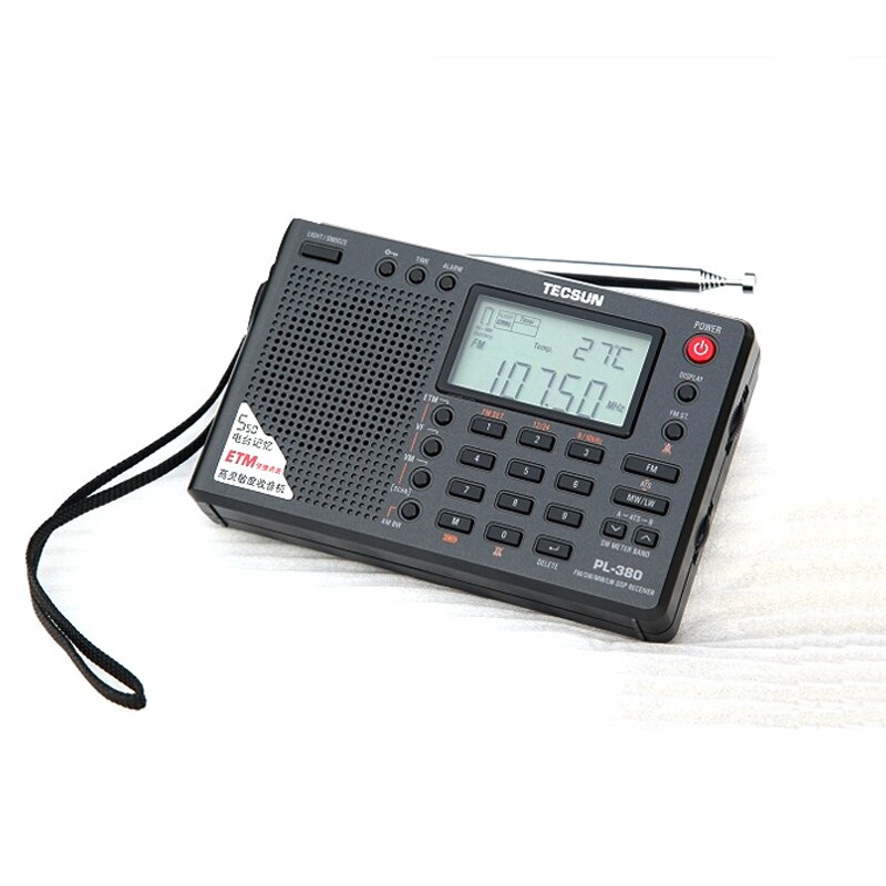 Tecsun PL-380 Radio DSP with AN-05L SW Band External Antenna Fm Am Stereo World Band Receiver VS Tecsun PL-310ET