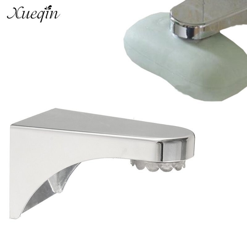 Rustfrit stål badeværelse hjem magnetisk sæbeholder beholder dispenser væg vedhæftning vedhæftning sæbe retter opbevaringsstativ