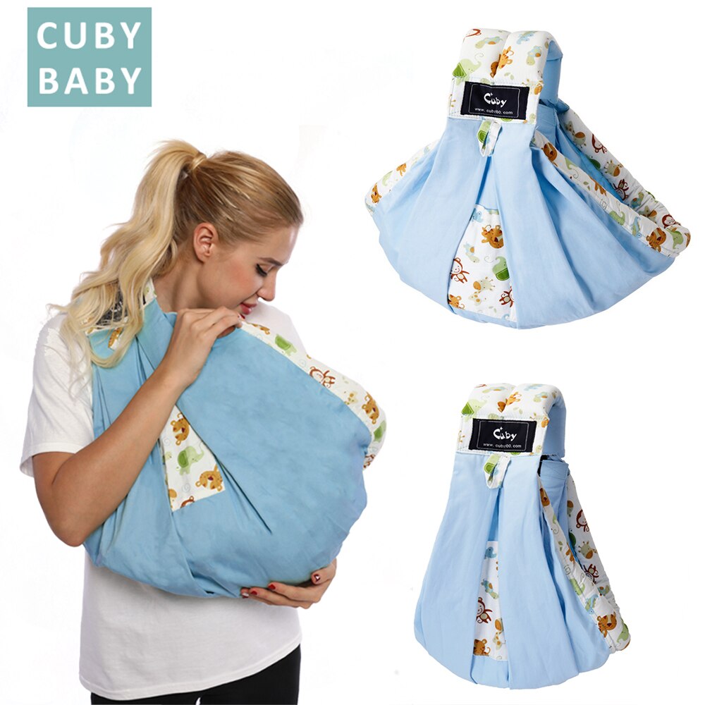 Cuby Baby Sling Print Voorkant Carry Baby Wrap Katoen Wrap Baby Zachte Verpleging Pasgeborenen En Borstvoeding Ergonomie 30 kg
