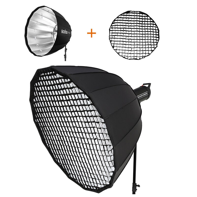 Godox Portable P90L P90H 90cm 16 tiges profonde parabolique Softbox nid d'abeille grille