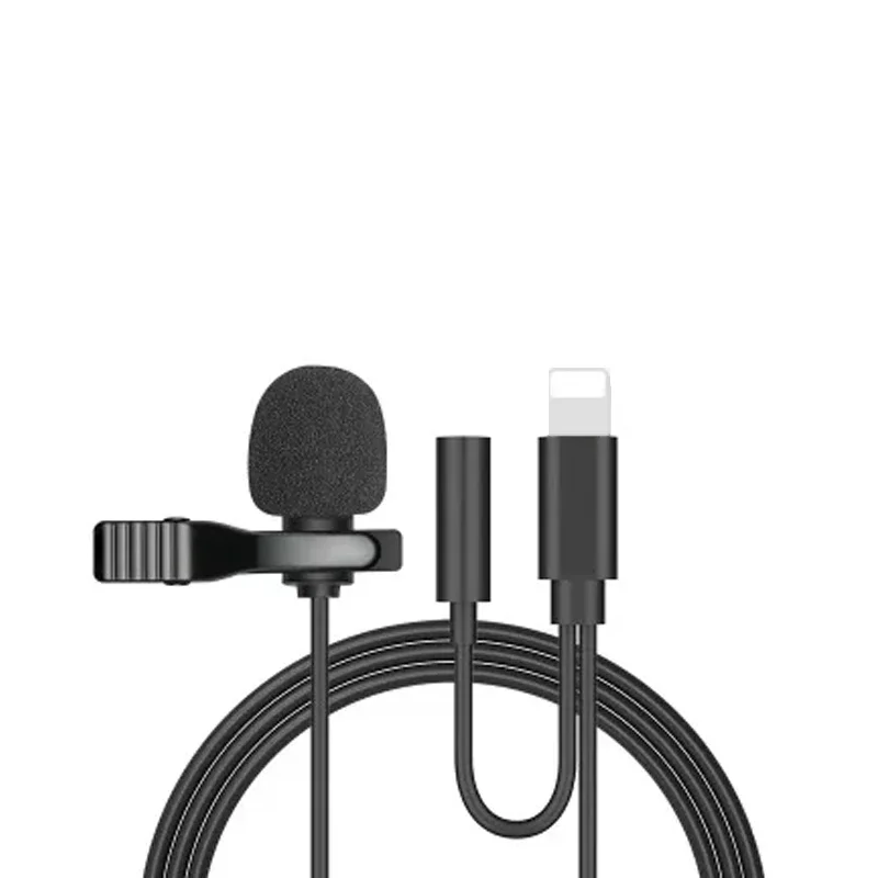 1,5 m Mini Tragbare Lavalier-mikrofon Kondensator Clip-an Revers Mikrofon verdrahtet USB 3,5mm Typ-C mikrofon Für Telefon für Laptop PC: Schokolade