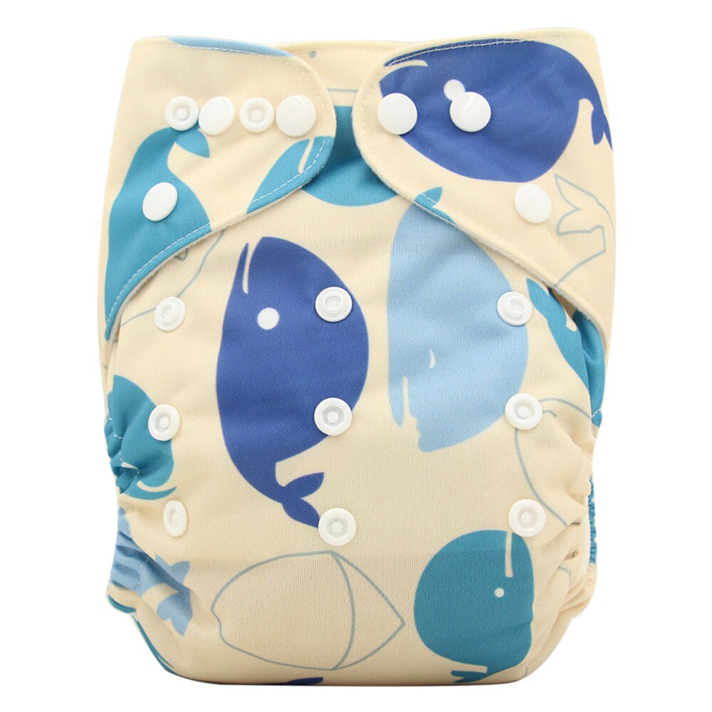 waschbar Baby Tuch Windel Tasche Wasserdicht Cartoon Tier Baby Windeln Reusable Tuch Windel Anzug 0-3 Jahre 3-15kg Baby: OB134