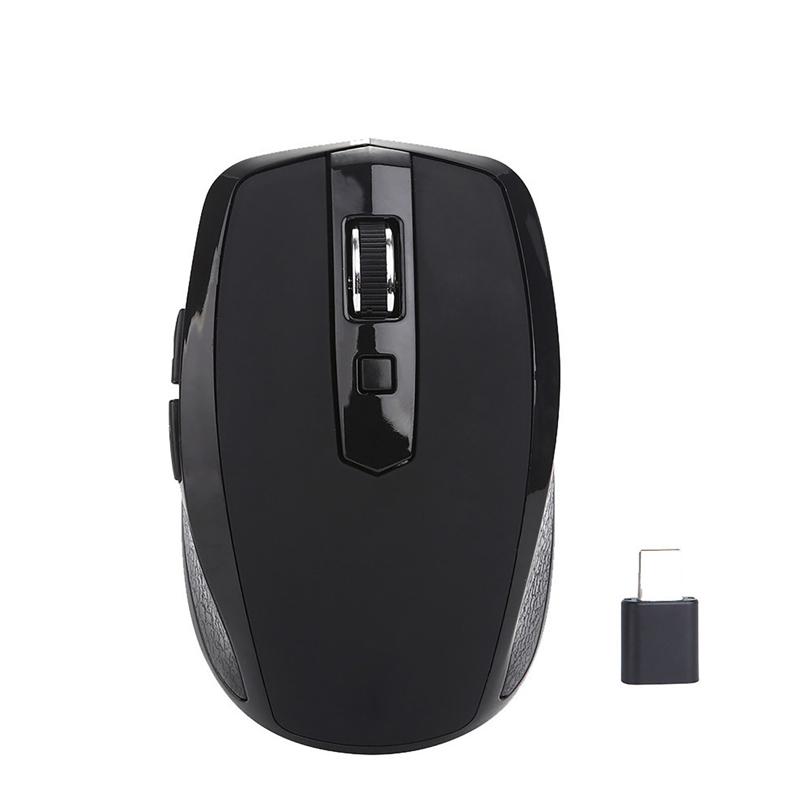 2.4G Draadloze USB-C Muis - Oplaadbaar, Ergonomisch, 800/1200/1600 DPI, Stille Klik, voor MacBook Pro Laptop PC