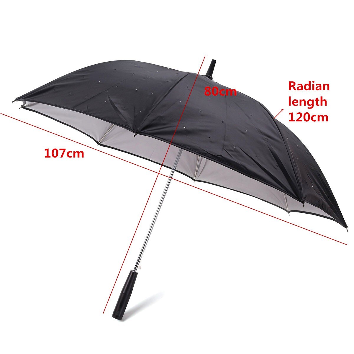ThreeH Lange Griff Regenschirm Mit Farbverlauf - Winddicht & Automatik