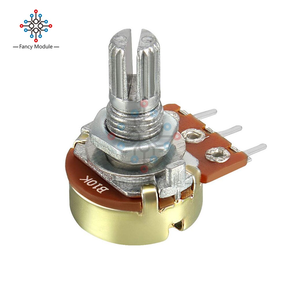 10Pcs Potentiometer Weerstand 1K 5K 10K 20K 50K 100K 500K Ohm 3 pin Linear Taper Rotary Potentiometer Voor Arduino Met Cap