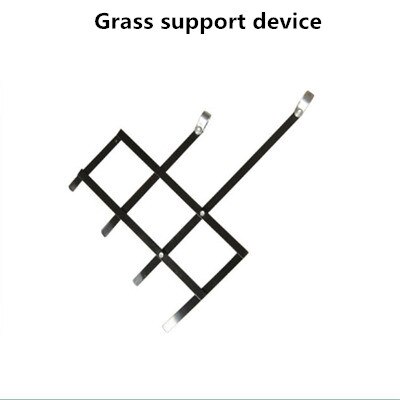 Mini Tine Tuin Cultivator Helmstok Roterende Schoffel Mini Cultivator Pro Plant Machine hoofd 26/28mm 7/9 tanden hoofd onderdelen farm gereedschap: grass support device