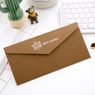 Sobre Vintage en blanco para postales, papel de papelería para Carta, escuela, oficina, boda, , , sobres de papel Kraft, 1 ud.: deep khaki