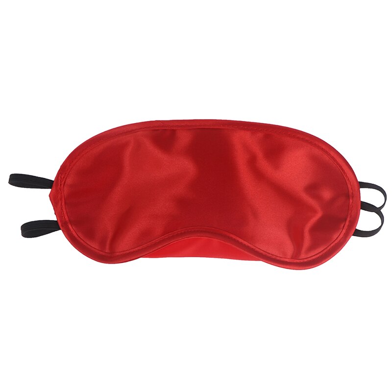 Silk Sleepmask Eye Mask for Sleeping, Cute Travel Eye Shade Cover, Nap Blackout Sleep Eye Patch Women Men Blindfolds Blinders: red