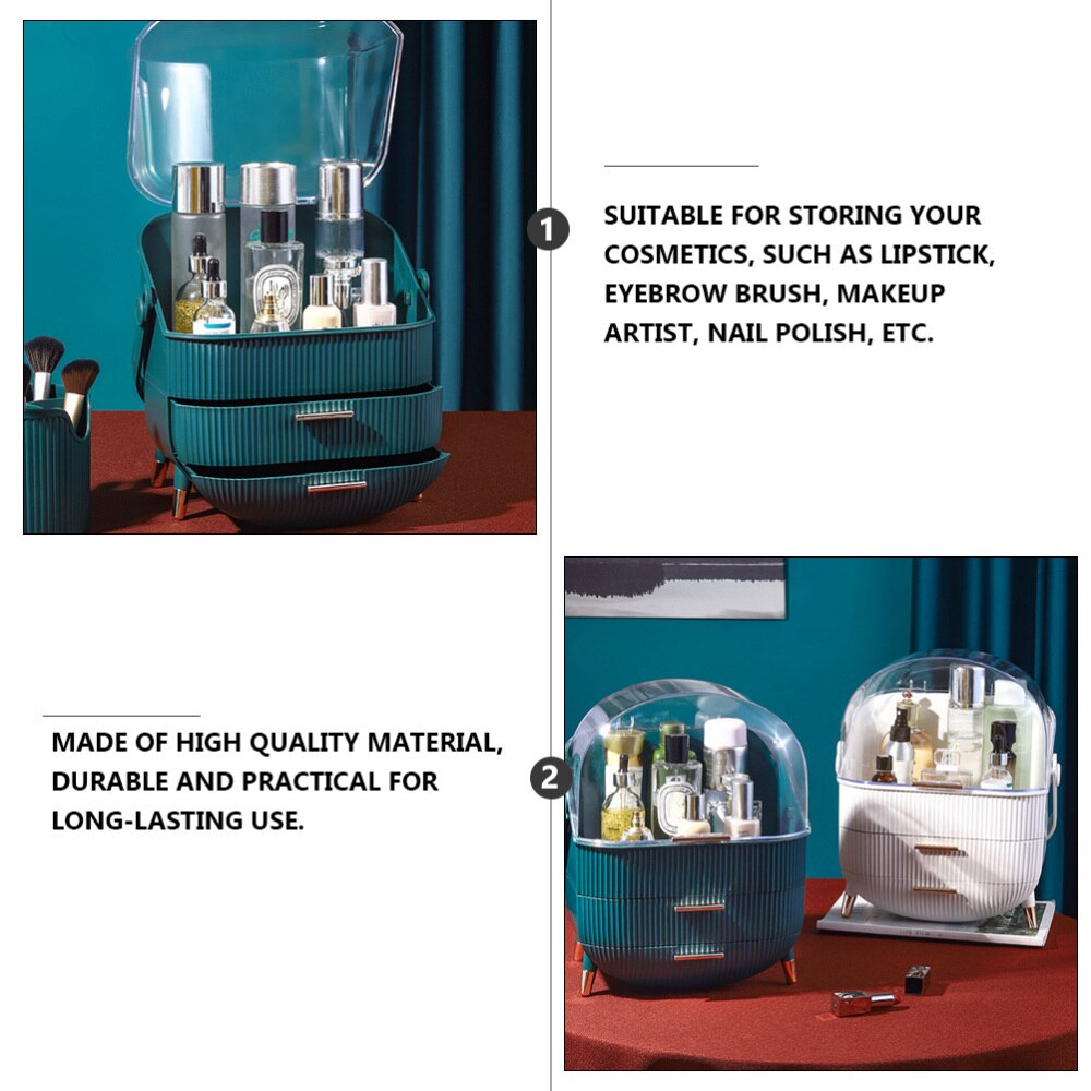 Cosmetics Storage Box Skin Care Product Case Desktop Sundry Container for Home