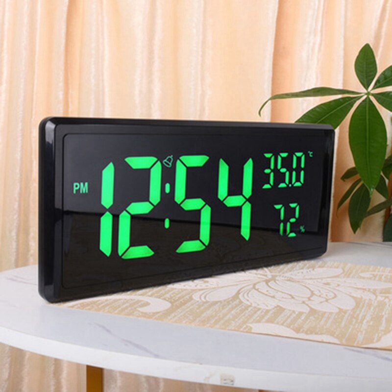 LED Digital Alarm Clock Temperature Date Display Desktop Mirror Clocks Home Table Decoration Electronic Clock