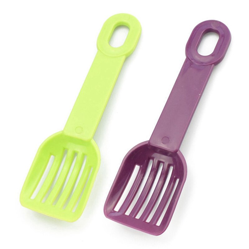 2 pezzi di lettiera per criceti notizia in anticipo di plastica creativa criceto scoop ottavino animale scoop criceto cucchiaio di sabbia prodotti per la pulizia vassoio dei rifiuti: 1