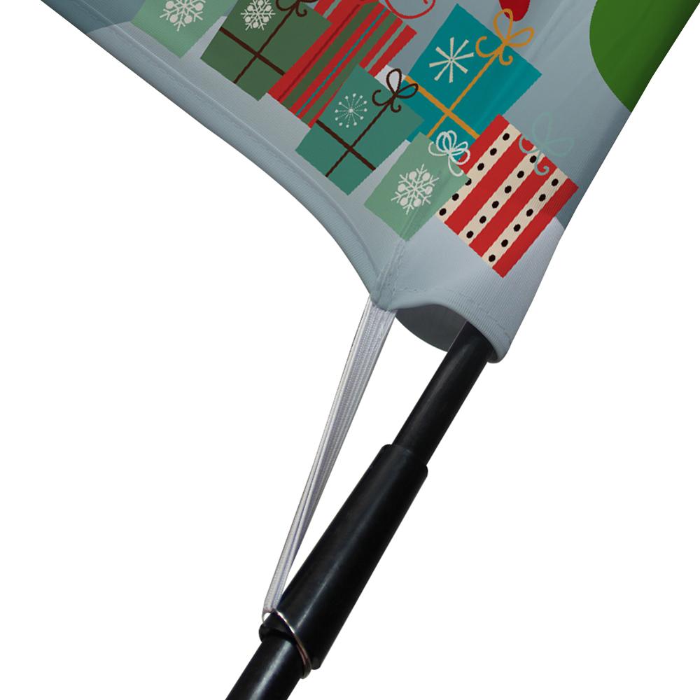 Christmas Light blue Feather Flag Swooper Flag with Pole Kit Outdoor Decoration Garden Party Festival Decor