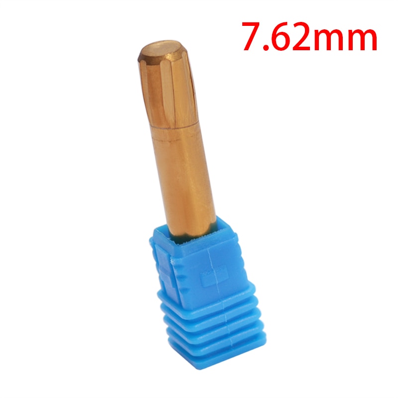6 Flutes Spiral Reamer 5.5mm 5.56mm 5.6mm 6.35mm 7.62mm 11.43mm Helical Chamber Machine 5.5-11.43mm Rifling Button Reamer Tools
