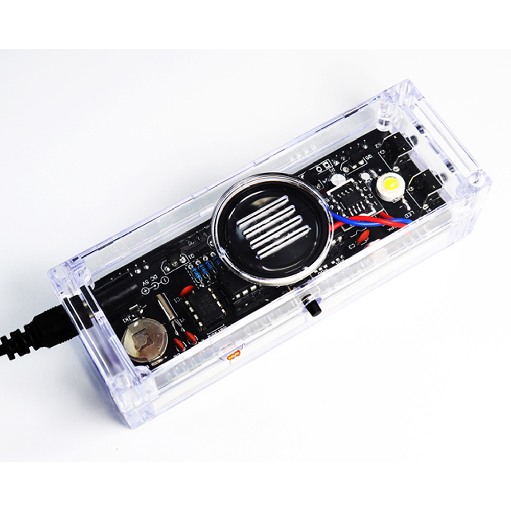 DIY Clock Electronic Kit Voice Time Telling Digital Tube LED Clock Date Temperature Display DS1302 STC15W408AS Soldering Project