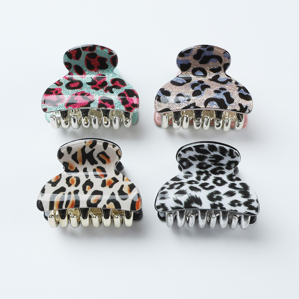 Conjunto de 4 unids/set de horquillas pequeñas para el pelo para mujer, accesorios para el cabello para niña, Color metálico brillante y Noble: Gris