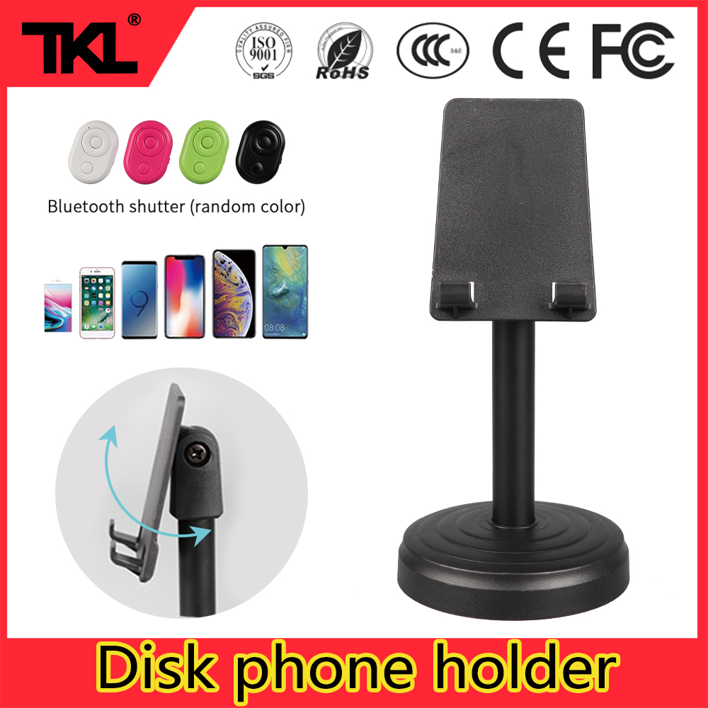 Tkl Bureau Mobiele Telefoon Houder Aluminium Telefoon Houder Microfoon Stand Voor Iphone Android Smartphone