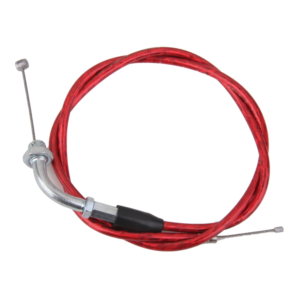 RED PIT DIRT BIKE THROTTLE ACCELERATOR CABLE 110cc 125cc 140cc PITBIKE