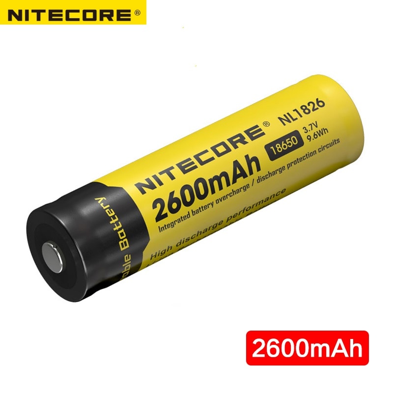 Nitecore NL1826 2600 mAh 18650 3.7 V Oplaadbare Ion batterij (NL186)