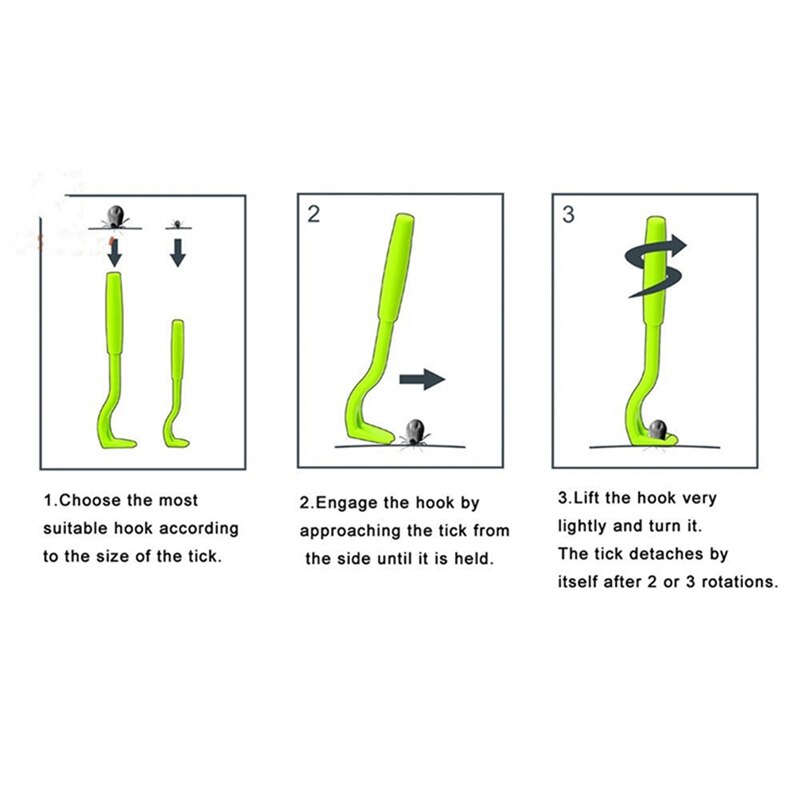 Removing Ticks Flea Tweezers For Tick Twister Tire Tique Zeckenzange Clips Removal Tool Plastic Scratching Hook