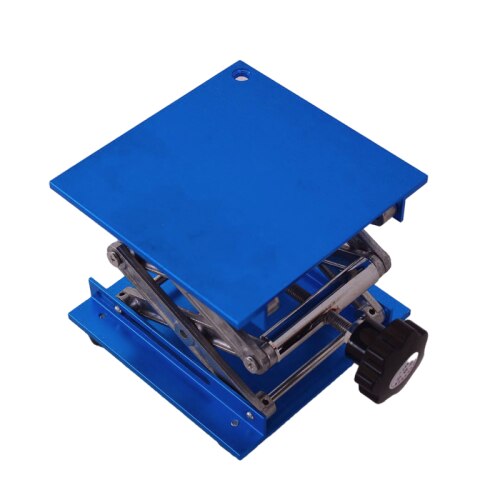 Laboratorium Lifting Platform Stand Rack Schaar Jack Bench Lifter Tafel Lab 100X100Mm Rvs Lifting Platform: Paars