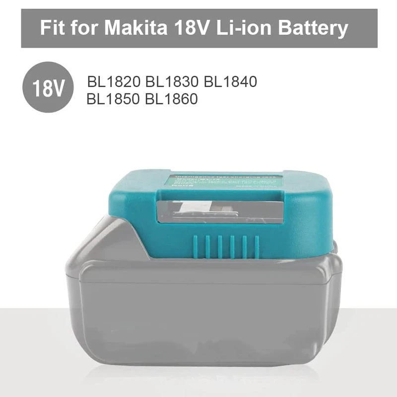 Adaptador de cargador USB para Makita/Dewalt/Milwaukee, batería de iones de litio de 18V con puerto de salida de carga rápida USB tipo C