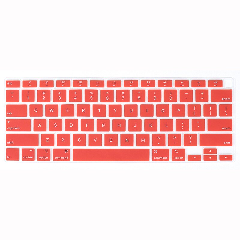 US layout Silicone keyboard protector for Macbook Air 13 A2179 A2337 keyboard cover: Watermelon Red