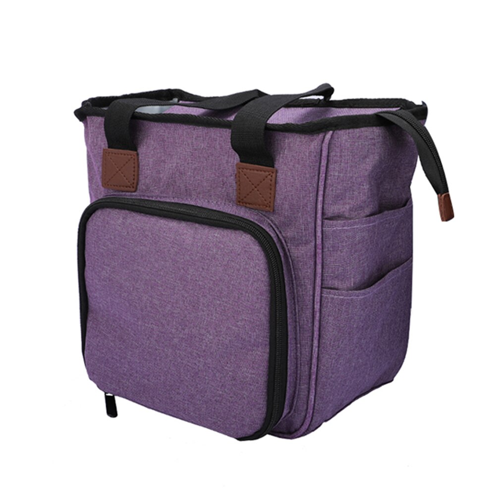 Large Yarn Storage Crochet Bag Handbag Yarn Organizer For All Crochet Knitting Accessory for Yarn Storage Knitting Bag: Purple 26x23x14cm