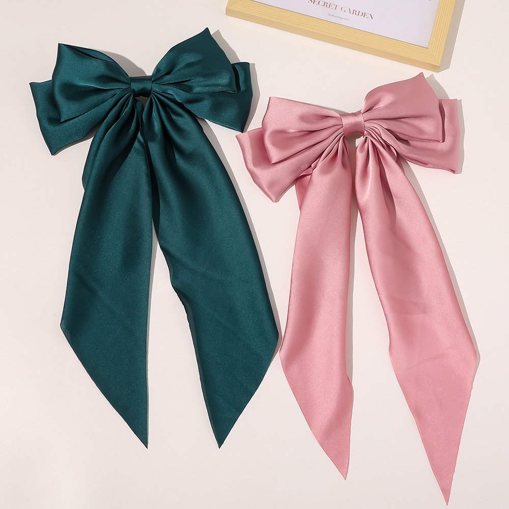 Pinza para el pelo con lazo de gasa para mujer, pasadores de horquilla con lazo grande para niña, Clip para cola de caballo de Color sólido, accesorios para el cabello,: Color camuflaje del desierto