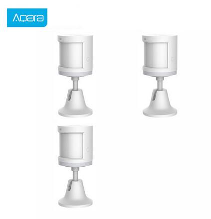Aqara Motion Sensor Smart Human Wireless ZigBee wifi Gateway hub for smart homekit home Body Motion Sensor: 3pcs