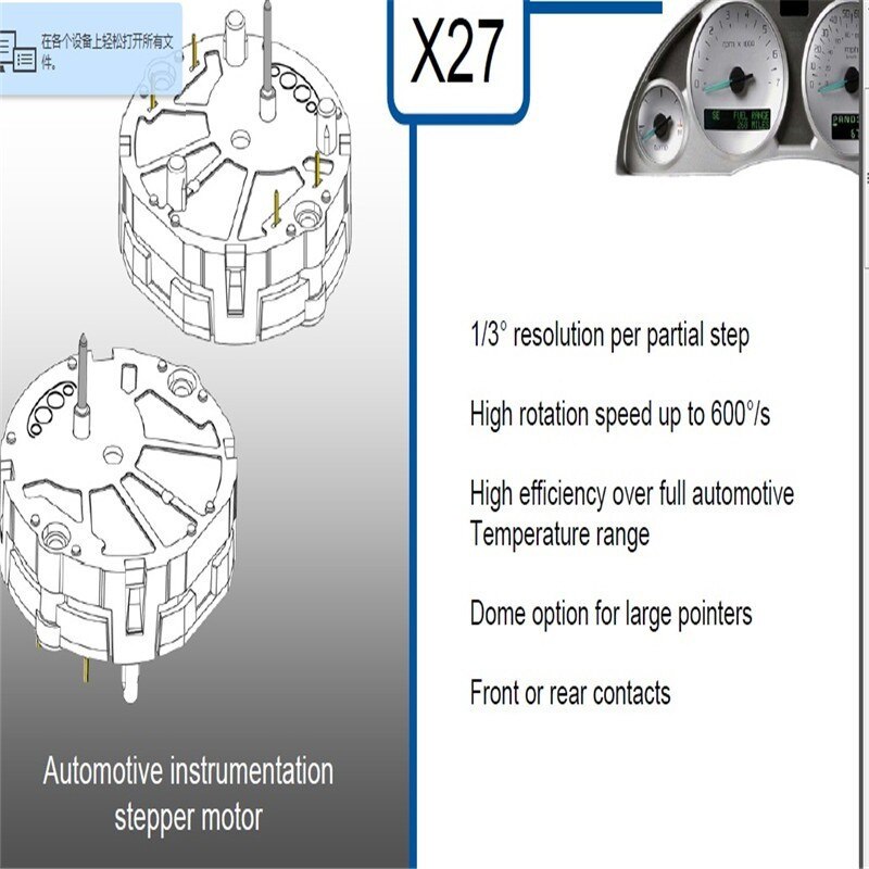 10)x27.168 x25.168 instrumentklynge stepmotor jauge speedometer til gm gmc motortilbehør hvid cadillac buick  x27 168