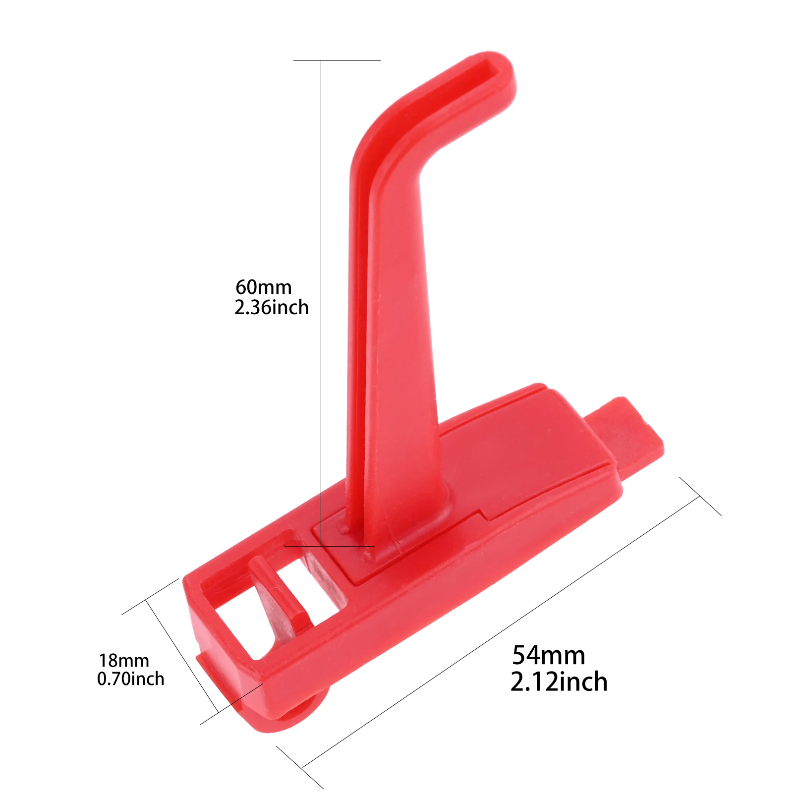 5 teile/satz rote abs Loch brett Haken Display Armaturen Schraubens chl üssel Doppel enden Kleiderbügel Wand montage Werkzeuge Lagerung Garage Werkstatt Garten: Licht Grau