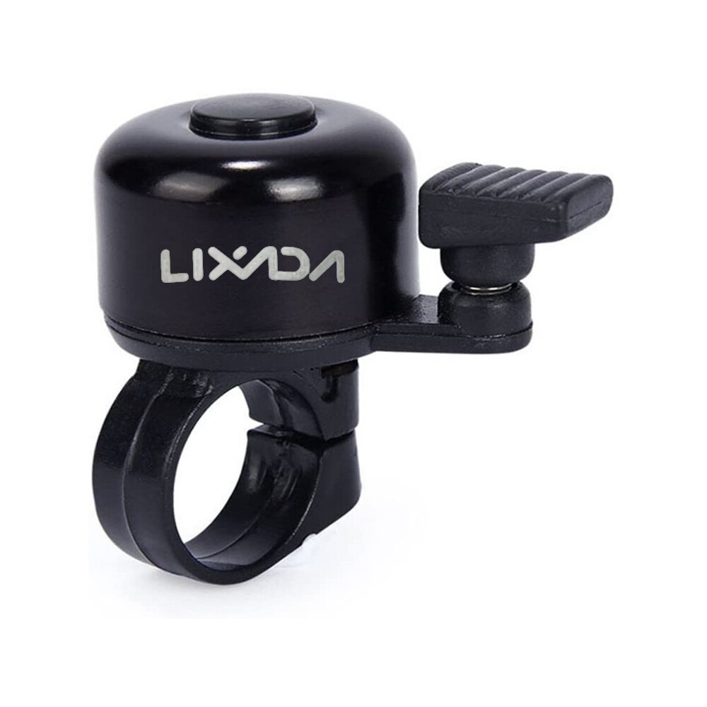 LIXADA-timbre de aleación para bicicleta de montaña y carretera, alarma de sonido para manillar de Ciclismo de seguridad, timbre de Metal, accesorios para MTB: 1pc Black