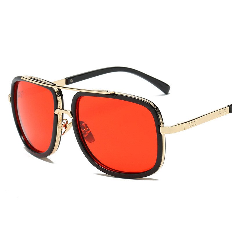 Mach One-gafas De Sol cuadradas para hombre y mujer, lentes De Sol unisex De lujosa, estilo Retro, De gran tamaño