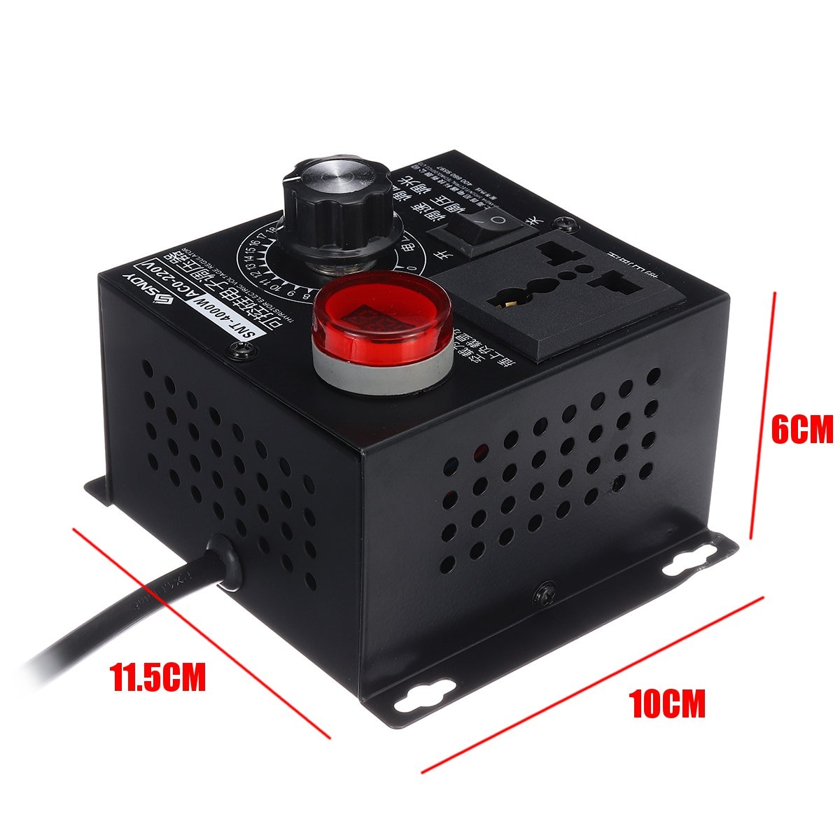 220v 4000w variabel spændingsregulator til blæserhastighed motorstyring lysdæmper højeffektstyret elektronisk spændingsregulator