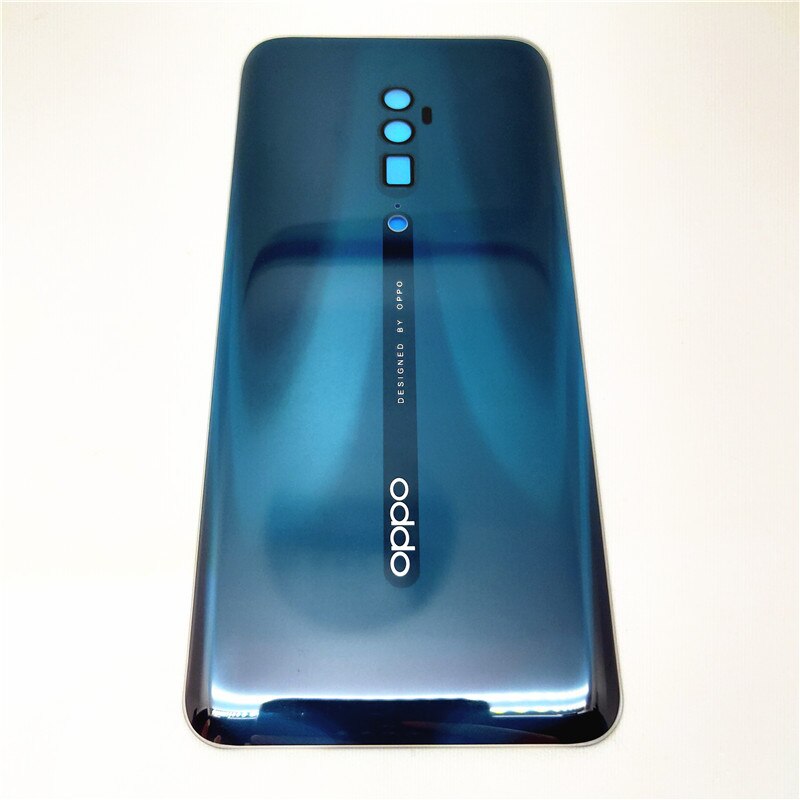 Batterij Back Cover Voor Oppo Reno 10X Zoom Batterij Cover Rear Behuizing Deur Glazen Case Vervangende Onderdelen + Sticker